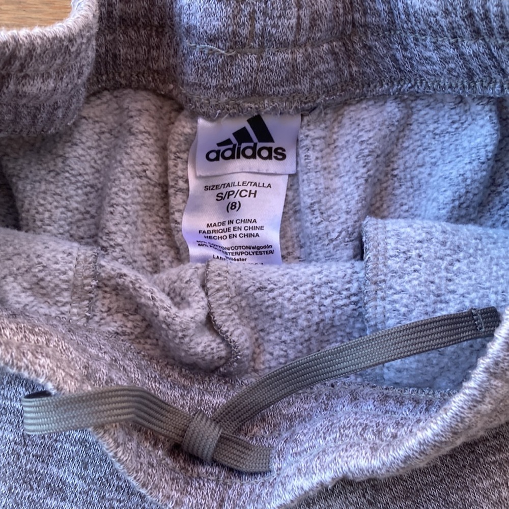 Adidas Gray Joggers with Black adidas lettering - Picture 4 of 10